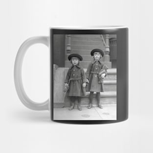 Little Girls with Teddy Bears, 1921. Vintage Photo Mug